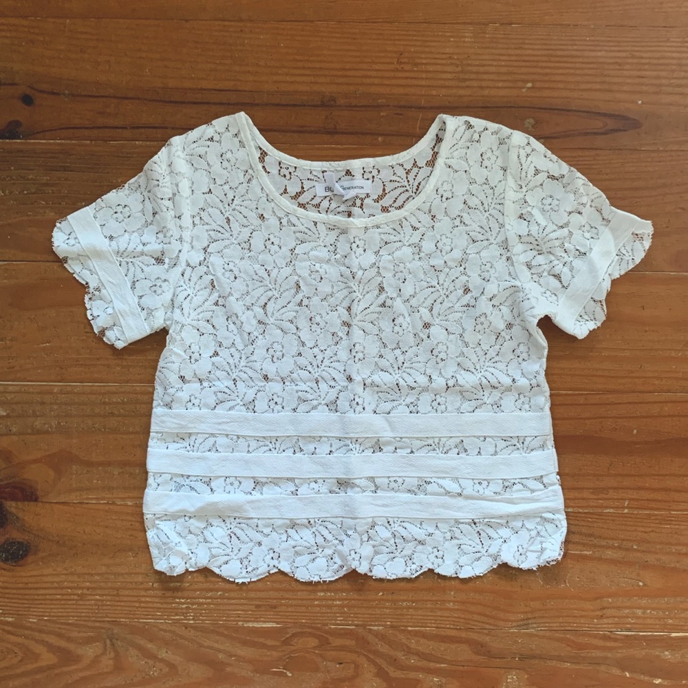 BCBGeneration Lace Top